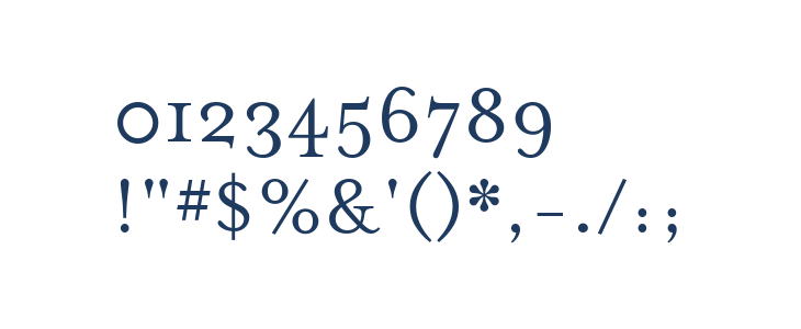 MrsEavesSmartLigRoman Other Characters