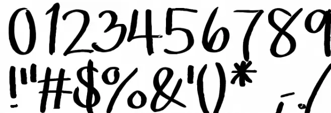 MrsKate Font OTHER CHARS