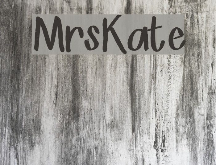 MrsKate Font examples