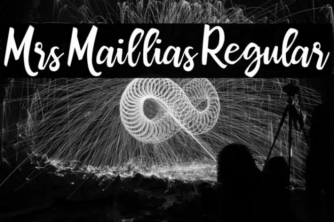 MrsMailliasRegular Font examples