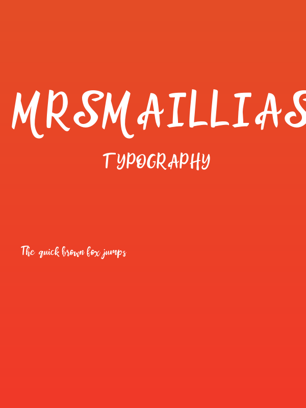 MrsMailliasRegular Poster