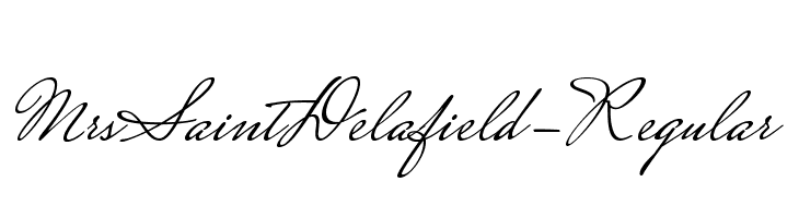 MrsSaintDelafield-Regular Font