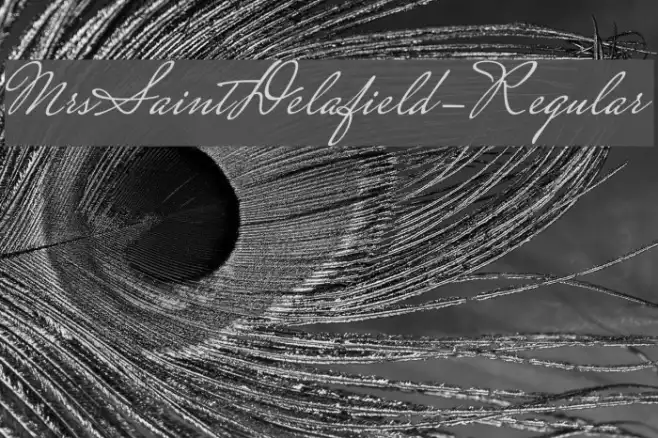 MrsSaintDelafield-Regular Example 1