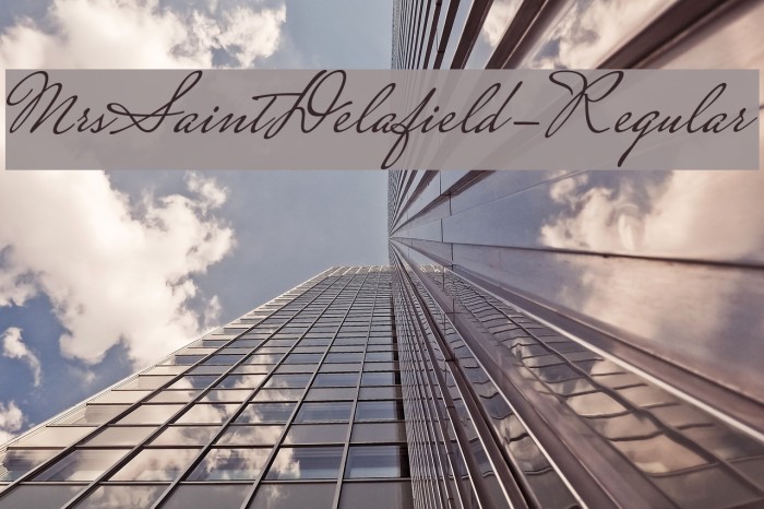 MrsSaintDelafield-Regular Font examples