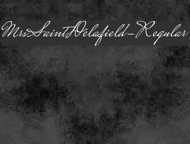 MrsSaintDelafield-Regular Example 3