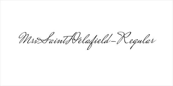 MrsSaintDelafield-Regular Logo