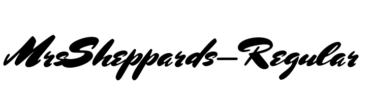 MrsSheppards-Regular Font