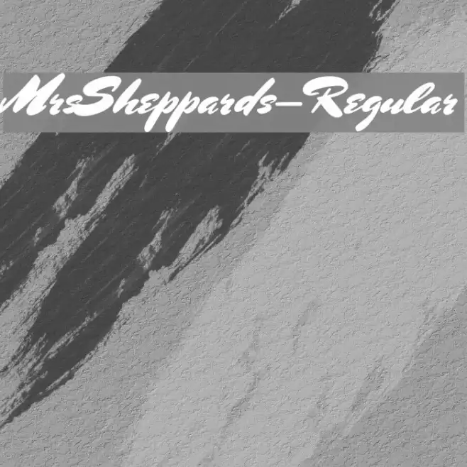 MrsSheppards-Regular Example 1