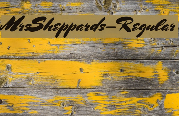 MrsSheppards-Regular Font examples