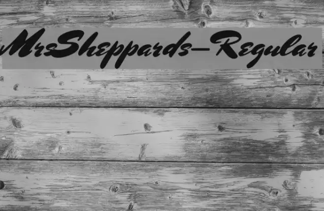 MrsSheppards-Regular Example 2