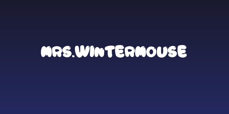 Mrs.Wintermouse Social Header