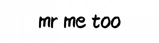 mr me too  Fuentes Gratis Descargar