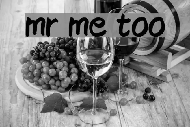 mr me too Font examples