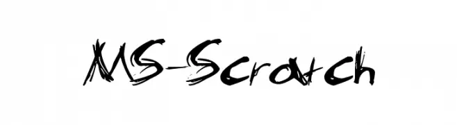 MS-Scratch  免费字体下载