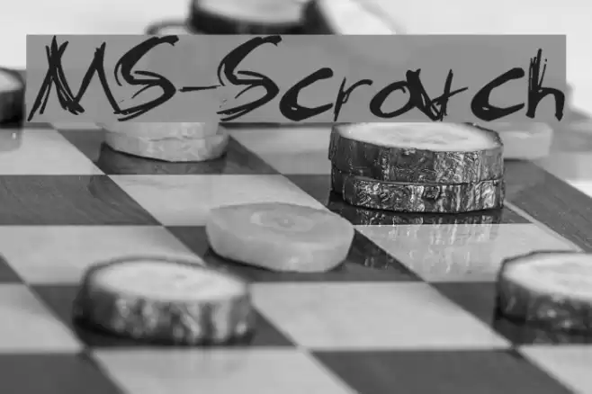 MS-Scratch Font examples