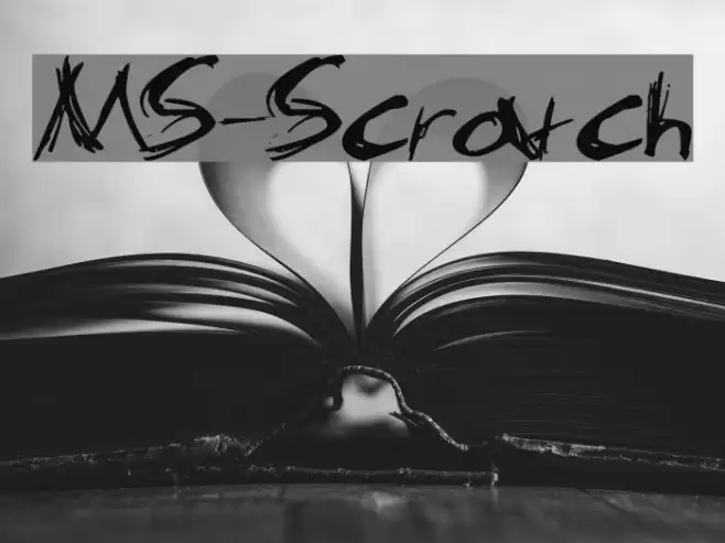 MS-Scratch Font examples