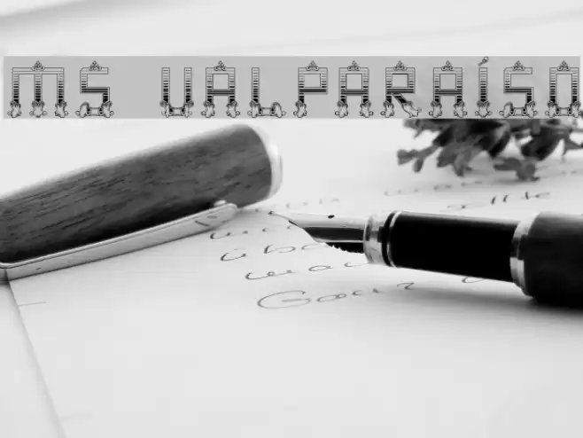 MS Valparaíso Font examples