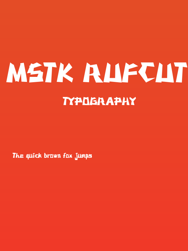 MSTK RUFCUT Poster