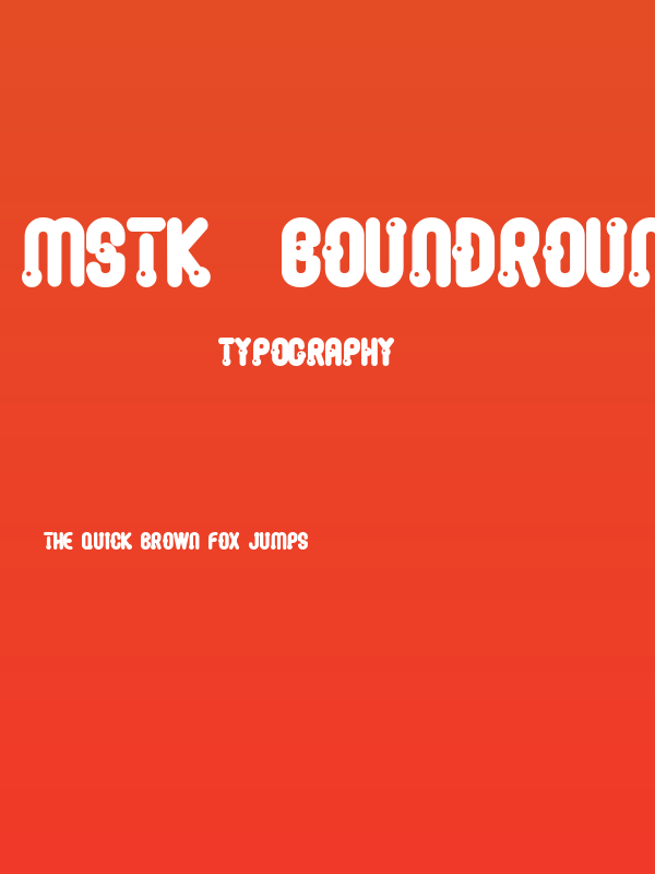 MSTK  boundroundBold Poster