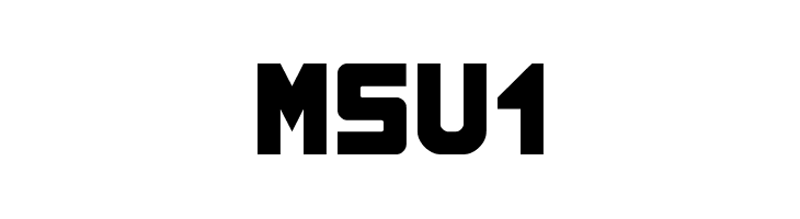 MSU1  Frei Schriftart Herunterladen