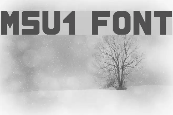MSU1 Font examples