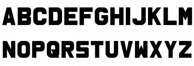 MSU1 Font LOWERCASE