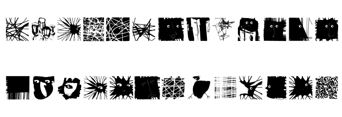 MSketchesTwo Medium Font LOWERCASE