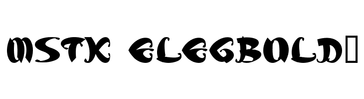 MStK ELEGBold1 لخطوط تنزيل