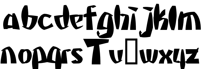 MStKrufruf Bold Font LOWERCASE