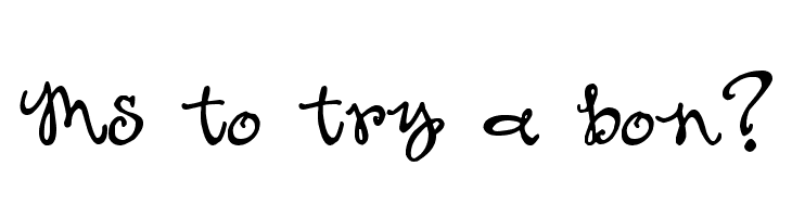Ms to try a bon?  Fuentes Gratis Descargar