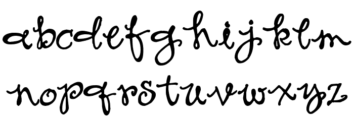 Ms to try a bon? Font LOWERCASE