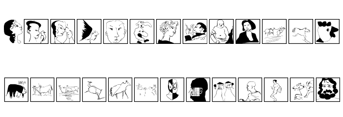 MsKetches Font LOWERCASE