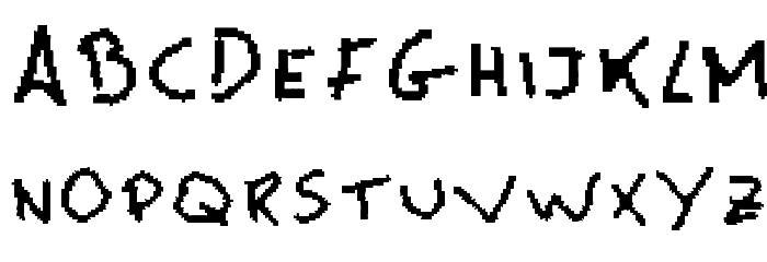 MsPain lamah Font LOWERCASE