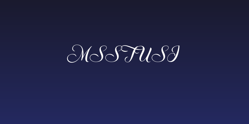 MsStusi Social Header