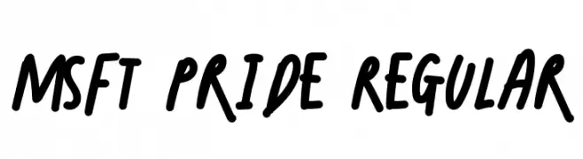 Msft Pride Regular  Fuentes Gratis Descargar