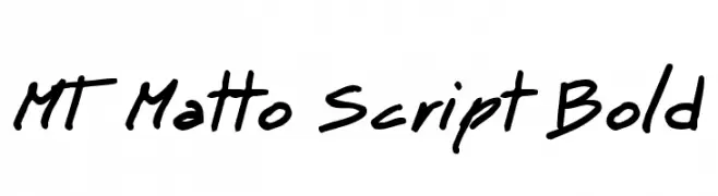 MT Matto Script Bold  les polices de caractères gratuit tlcharger