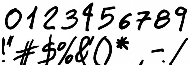 MT Matto Script Bold Font OTHER CHARS