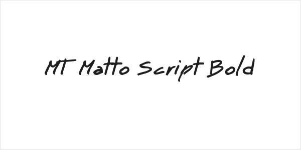 MT Matto Script Bold Logo