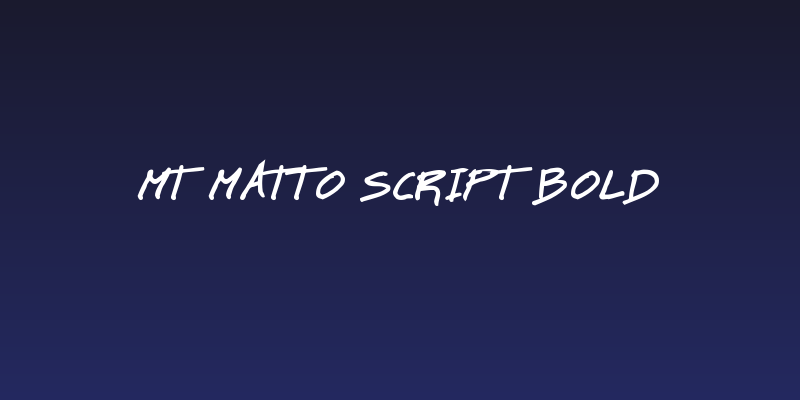 MT Matto Script Bold Social Header