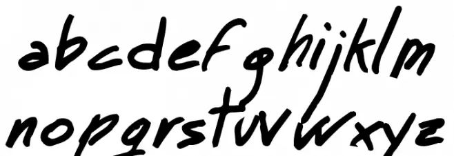 MT Matto Script Bold Font LOWERCASE