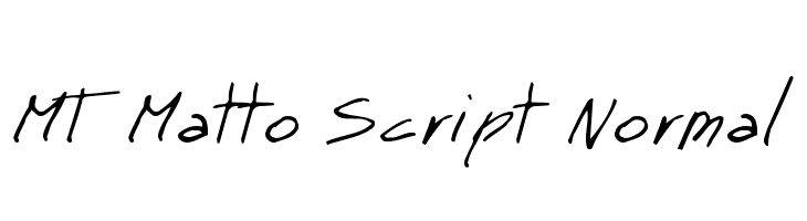 MT Matto Script Normal Font