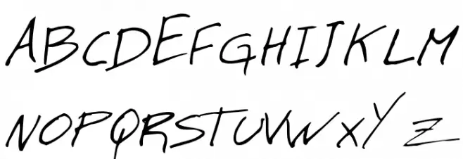 MT Matto Script Normal Schriftart Groß