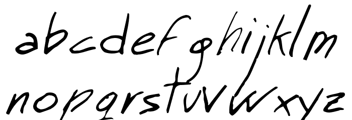 MT Matto Script Normal Font LOWERCASE