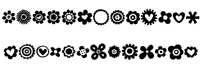 MTF 100 Dings Font LOWERCASE