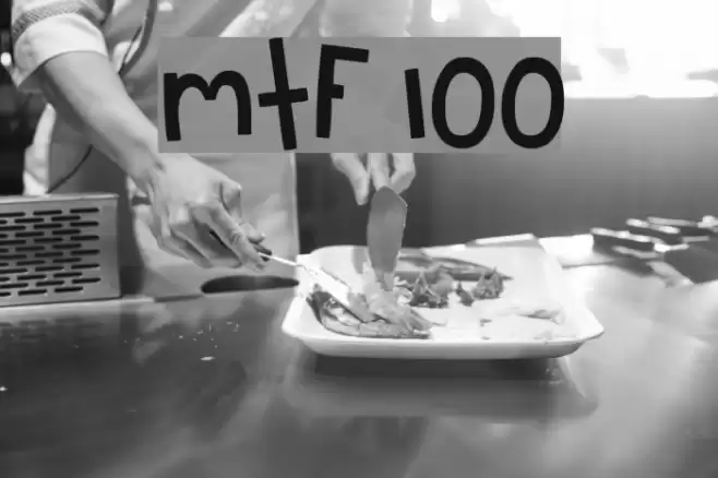 MTF 100 字体 examples