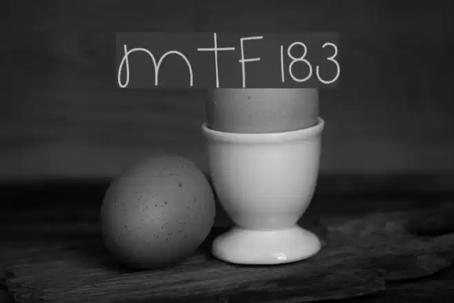 MTF 183 Font examples
