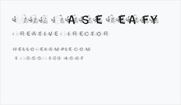 MTF Base Leafy Business Card