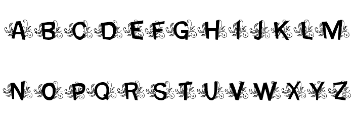 MTF Base Leafy Font LOWERCASE