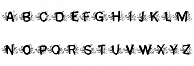 MTF Base Leafy Schriftart Kleinbuchstaben