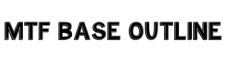 MTF Base Outline Font